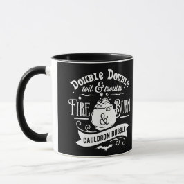 Doppeltoil und Trouble Cauldron Halloween Tasse