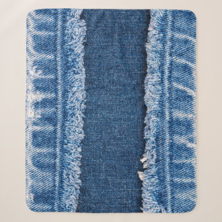 Doppelton-gebleichter Denim-Stoffrahmen Sherpadecke