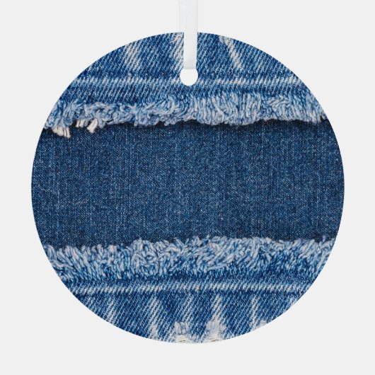 Doppeltone-Blechbezug Ornament Aus Glas (Rückseite)