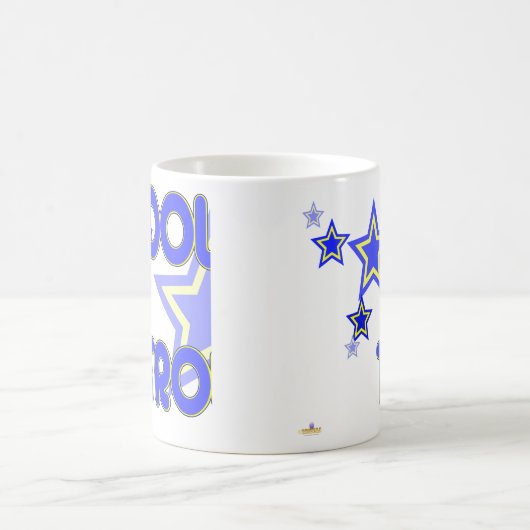 Doppeltrouble Blue Yellow Stars Teil 1 Kaffeetasse (Mittel)