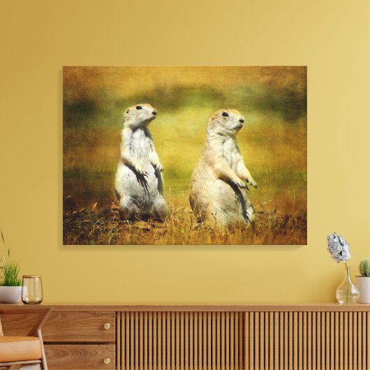Doppeltrouble Canvas Print Leinwanddruck (Insitu (Wohnzimmer))