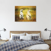 Doppeltrouble Canvas Print Leinwanddruck (Insitu (Schlafzimmer))