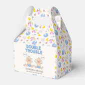 Doppeltrouble Twin Boys Babydusche Geschenkschachtel (Vorderseite)