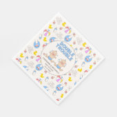Doppeltrouble Twin Boys Babydusche Serviette (Ecke)