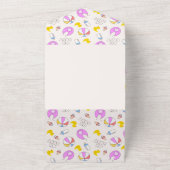 Doppeltrouble Twin Girls Babydusche All In One Einladung (Außenbereich)