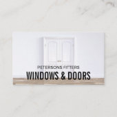 Doppeltür, Fenster- und Türklappen-Fitnessstudio Visitenkarte (Vorderseite)