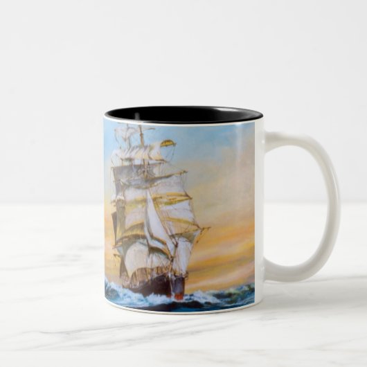 Doppelüberfahrt-Tasse Zweifarbige Tasse (Rechts)