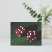 Doppelwürfel Postkarte (Stehend Vorderseite)