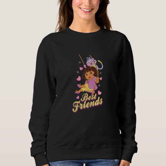 Dora the Explorer bootet den Affen Best Friends Sw Sweatshirt (Vorderseite)