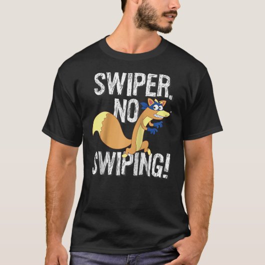 Dora the Explorer Swiper No Swiping Fox Raglan Bas T-Shirt (Vorderseite)