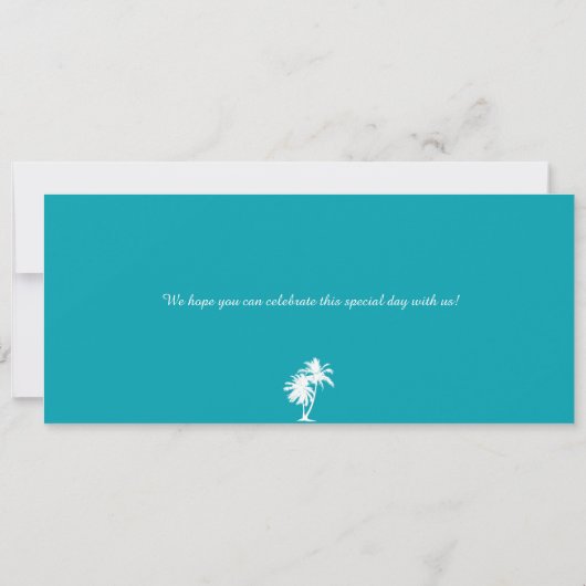 Dorado Beach Puerto Rico Boarding Pass Save The Date (Rückseite)