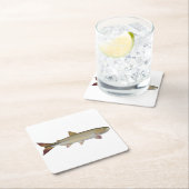 Dorado Rechteckiger Pappuntersetzer (Vor Ort)