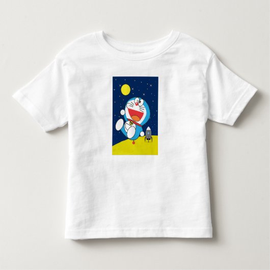 Doraemon at Space Adventure Design Kleinkind T-shirt (Vorderseite)
