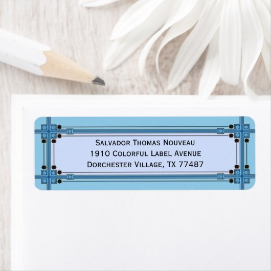 Dorchester in Light Blue und Royal Blue (Insitu)