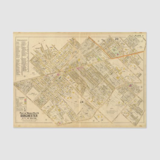 Dorchester, Massachusetts 2 Seidenpapier (Vorderseite)