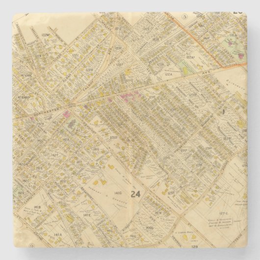 Dorchester, Massachusetts 2 Steinuntersetzer (Vorderseite)