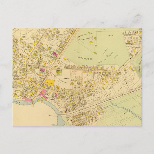 Dorchester, Massachusetts 3 Postkarte (Vorderseite)