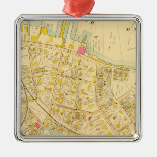 Dorchester, Massachusetts 3 Silbernes Ornament