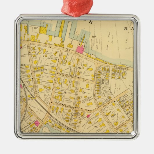 Dorchester, Massachusetts 3 Silbernes Ornament (Vorne)