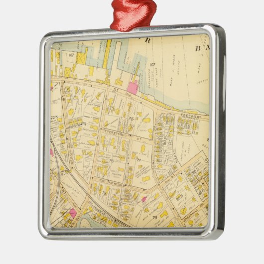 Dorchester, Massachusetts 3 Silbernes Ornament (Links)