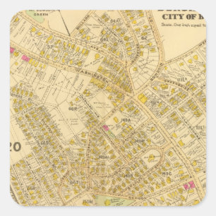 Dorchester, Massachusetts 4 Quadratischer Aufkleber