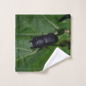Dorcus parallelipipedus , der kleinere Hirschkäfer Badhandtuch Set (Waschlappen)