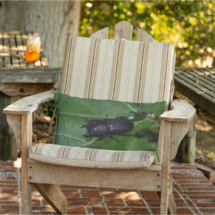 Dorcus parallelipipedus , der kleinere Hirschkäfer Kissen Für Draußen