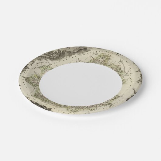 Dordeogne Pappteller (Schrägansicht)