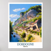 Dordogne France Art - Dordogne Poster - La Roque  (Vorne)