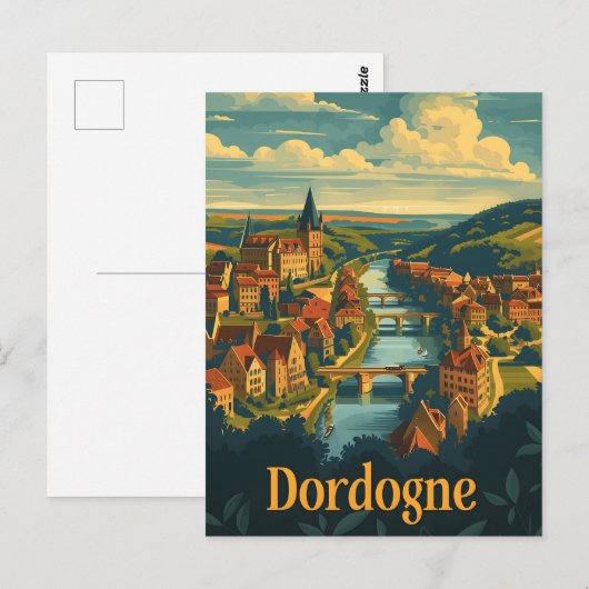 Dordogne Frankreich Postkarte (Vorne/Hinten)