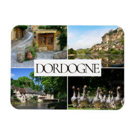Dordogne Landschaften sammeln Foto für Reisen Magnet