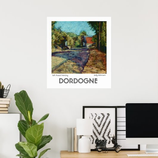 'Dordogne' Print oder Poster (Heimbüro)