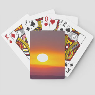 Dordogne-Sonnenaufgang Spielkarten