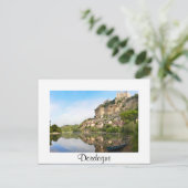 Dordogne und Beynac-et-Cazenac-weiße Postkarte (Stehend Vorderseite)