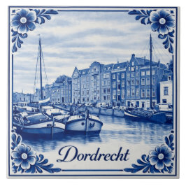 Dordrecht Delft Blue style Ceramic Tile Fliese