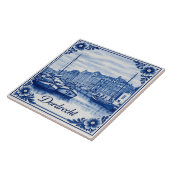 Dordrecht Delft Blue style Ceramic Tile Fliese (Seite)