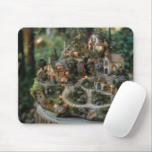 Dorf am Baumstamm Mousepad (Mit Mouse)