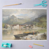 Dorf am Comer See Entdeckungspapier Seidenpapier (Basteln)