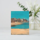Dorf am Meer in der Bretagne von Odilon Redon Postkarte (Stehend Vorderseite)