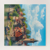 Dorf am See Puzzle (Horizontal)