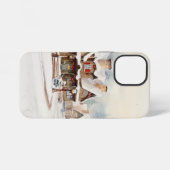 Dorf an einem Weihnachtsfeiertag iPhone Hülle (Rückseite (Horizontal))