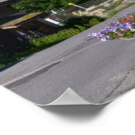 Dorf Argentiere in Frankreich Poster (Ecke)