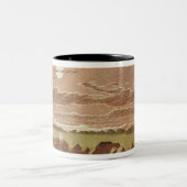 Dorf auf Basilan, Philippinen Zweifarbige Tasse (Mittel)