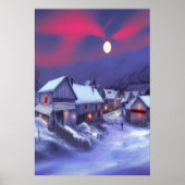 Dorf auf dem Winterberg | AI Art Poster (Vorne)