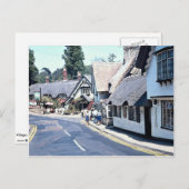 Dorf auf der Isle of Wight, Großbritannien Postkarte (Vorne/Hinten)