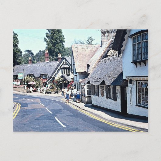Dorf auf der Isle of Wight, Großbritannien Postkarte (Vorderseite)