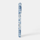 Dorf Blau Toile iPhone 16 Hülle (Rechte Seite)