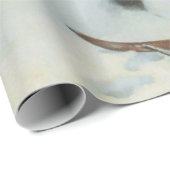 Dorf Burnt im Winter (von Albert Edelfelt) Geschenkpapier (Rolleneckpunkt)