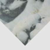 Dorf Burnt im Winter (von Albert Edelfelt) Seidenpapier (Detail)