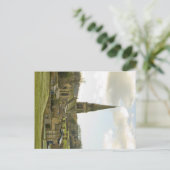 Dorf Edensor und Kirche - Postkarte (Stehend Vorderseite)